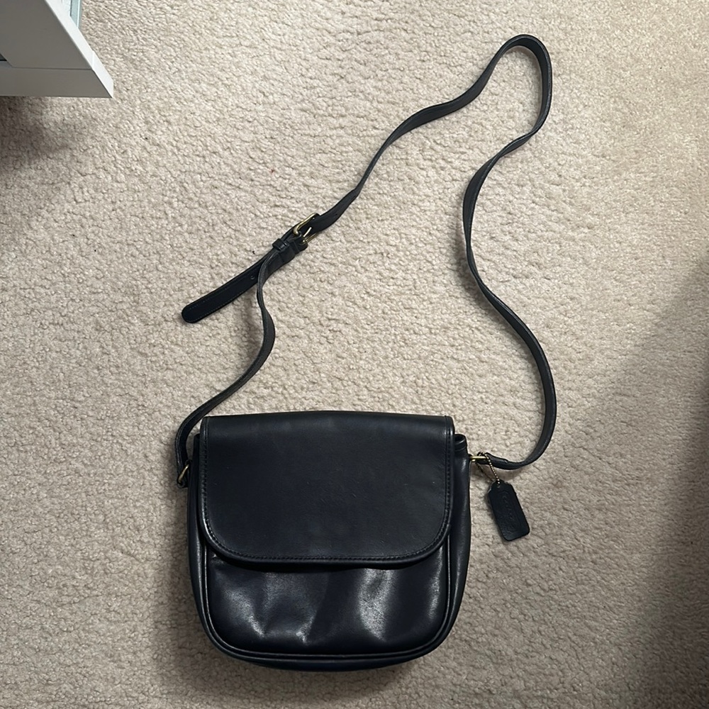 Coach Vintage 1980’s Black Crossbody Bag